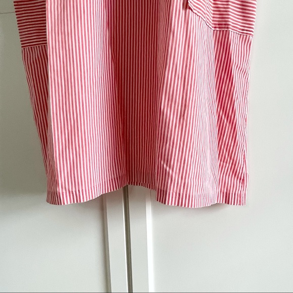 VTG Red and White Candy Stripe Muumuu House Dress - Picture 7 of 15